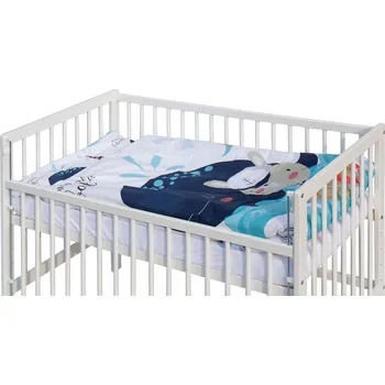 Dětská postýlka Scarlett, Dětská postýlka s kompletní výbavou Scarlett 120 x 60 cm - Panu