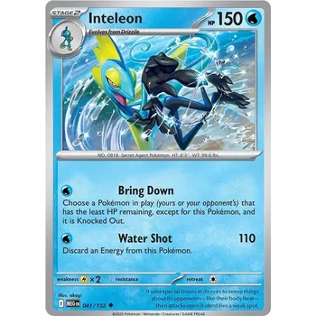 Karetní hra Inteleon 041/132 - Mega Evolution Typ karty: Reverse Holo