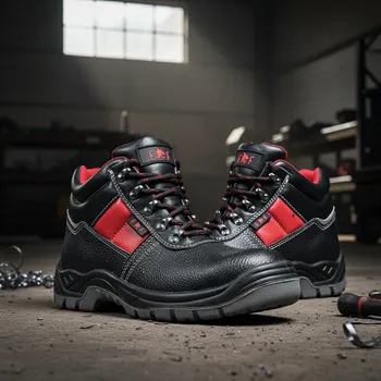 Pracovní obuv CERVA GROUP Obuv JENA S3 Velikost 46 (UK-11) černá/červená