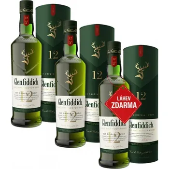 Whisky Akce 2+1: 2x Glenfiddich 12YO 0,7L + Glenfiddich 12YO ZDARMA