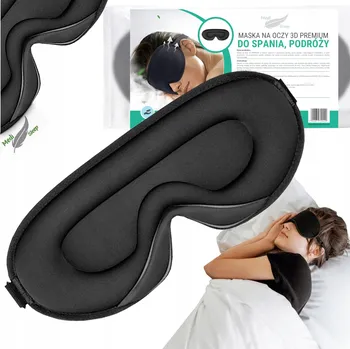 Škraboška na spaní Medi Sleep maska na spaní polyester černá