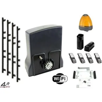 Pohon brány Sestava pohonu pro posuvnou bránu - set PUSH do 600kg KOMPLET vč. WiFi a ozubených hřebenů