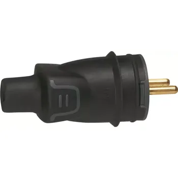 Elektrická zásuvka Vidlice guma LEGRAND 2P+T černá