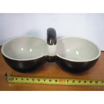 Obraz Dvojitá miska z kameniny, 2x150 ml 4330