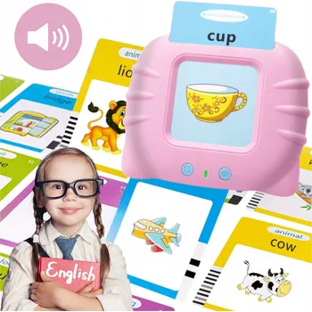 ČTEČKA KARET PRO VÝUKU ANGLIČTINY 224 SLOVÍČEK HRAČKA VZDĚLÁVACÍ PRO DĚTI