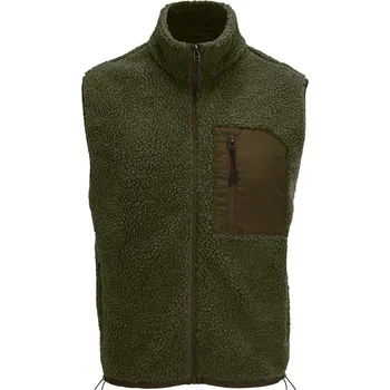 pracovní vesta SOL's Collection Vesta Sherpa Fury Bodywarmer, fleecová, unisex COT254041zzv13-army/dark a 3XL Army/army tmavá