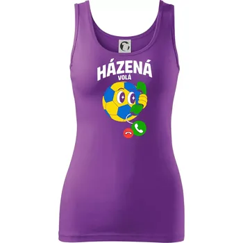 Karikatura házená volá - Dámské tílko - S ( Fialová )