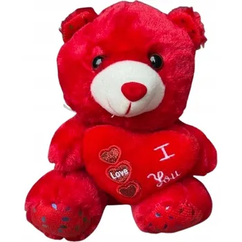 plyšák Plyšový medvídek se srdíčkem I love you, 21 cm, heboučký, ideální jako dárek