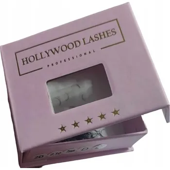 Umělé řasy HOTOVÉ TRSY ŘAS 3D 0,10C 14MM 500ks Hollywood Lashes