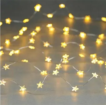 Vánoční dekorace 08860977 Řetěz světelný 4L 12412 hvězdičky