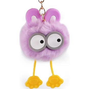 Přívěsek na batoh / klíče, barva 4 fialová sv.