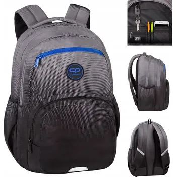 Školní batoh Vícekomorový Školní batoh CoolPack v odstínech šedé a stříbrné, 23 l