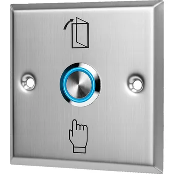 Bezpečnostní kamera EXTERNÍ POVRCHOVÝ TLAČÍTKO PRO OTEVŘENÍ DVEŘÍ/VRÁTEK STŘÍBRNÉ S LED