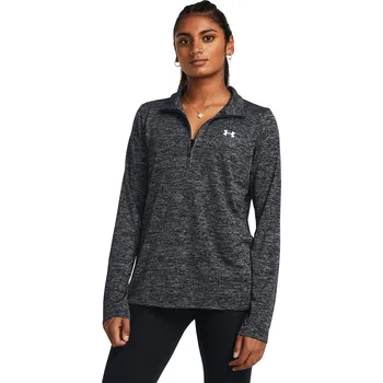 Dámské oblečení Dámská mikina Under Armour Tech 1/2 Zip- Twist XL Černá