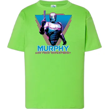 detske-levne-bavlnene-tricko-potisk-robocop-Murphy Barva: Lime - limetková, Dětská bavlněná trička JHK: S