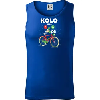 Karikatura kolo volá - Tílko pánské Core - L ( Královská modrá )