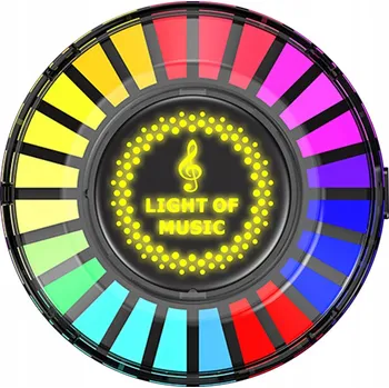 Vůně do auta SVĚTLO DIFUZÉR LED BLIKAJÍCÍ V RYTMU HUDBY VŮNĚ DO AUTA