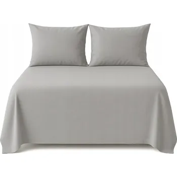 Prostěradlo PROSTĚRADLO FLANELOVÉ 160×200 100% BAVLNA ČESKÁ VÝROBA BARVA POPELAVÁ