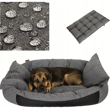 Pelíšek pro psa Matrace pro psy PillowPrim šedá 94 cm x 62 cm