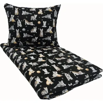 Povlečení Sada povlečení Głęboki Sen 100 x 160 cm černá