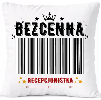 Obraz Dárek Polštář pro vizážistku s potiskem , bílý