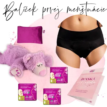 Gentle Day® Balíček první menstruace – s menstruačními kalhotkami Velikost: XS
