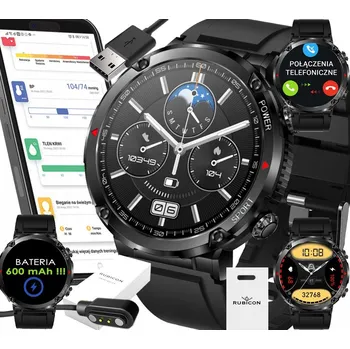 Hodinky Chytré Hodinky Rubicon RNCE96 černé