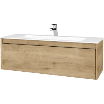 Koupelnový nábytek Dřevojas - Umyvadlová skříňka BONO SZZ 120 (umyvadlo Pura) - D09 Arlington / Úchytka T33 / D09 Arlington 402297J