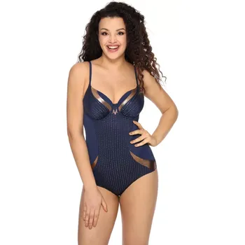 Dámské plavky Dámské jednodílné plavky 43 Atramento - AVA tmavě modrá 75/E