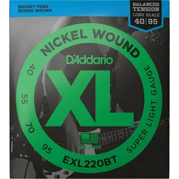 Struna pro kytaru a smyčcový nástroj D'Addario EXL220BT Struny pro baskytaru