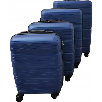 Sada 4 Cestovních Kufrů PP na Kolečkách 360° se Zámkem TSA