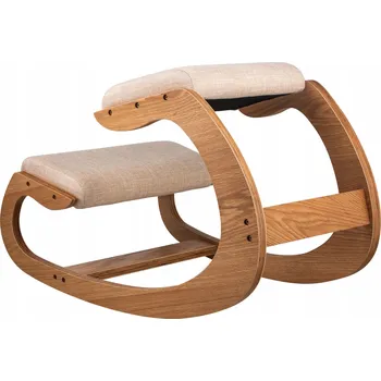 SucceBuy Klekací židle ergonomická kancelářská 120KG březové dřevo + pěna