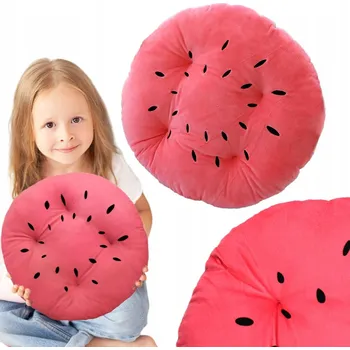 Polštář POLŠTÁŘ PRO DĚTI PLYŠOVÝ 35cm MAZLÍČEK SEDÁTKO DO JESLÍ MELOUN