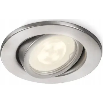 Bodové svítidlo Zápustné podomítkové svítidlo GU10 stříbrné Fresco Philips