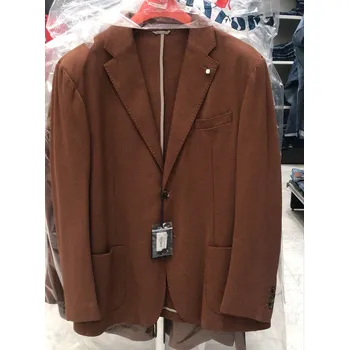 Pánské sako MAXFORT sako pánské FIDEO strech nadměrné velikosti hnědá 8XL