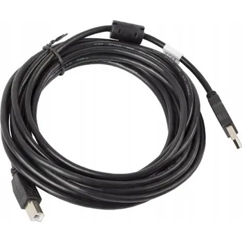 Datový kabel USB kabel Lanberg USB-A - USB-B 5 m Černý (CA-USBA-11CC-0050-BK)