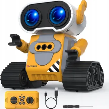 Robot INTERAKTIVNÍ ROBOT NA DÁLKOVÉ OVLÁDÁNÍ S OVLADAČEM AUTO PRO DĚTI ZVUK LED