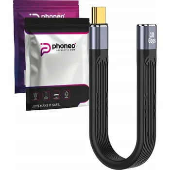 Datový kabel Kabel Phoneo USB-C - USB-C 0,13 m černý