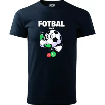 Karikatura fotbal volá - Triko extra velké (5-8XL) - 7XL ( Námořní modrá (velmi tmavá - téměř černá) )