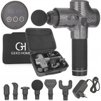 Masážní přístroj MASÁŽNÍ PISTOLE SILNÁ MASSAGE GUN PRO MASÁŽNÍ PŘÍSTROJ