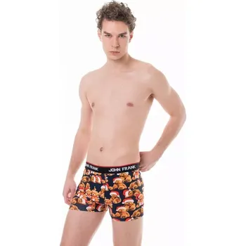 Boxerky JFBD08 - pánské boxerky John Frank, L, medvěd