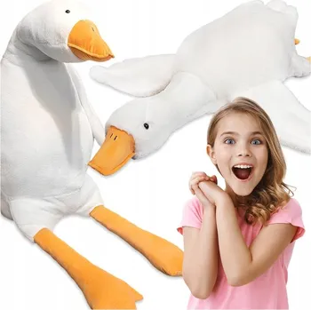 plyšák HUSA POLŠTÁŘ PLYŠÁK HUSIČKA STEFKA S PÍSKÁTKEM 70 CM