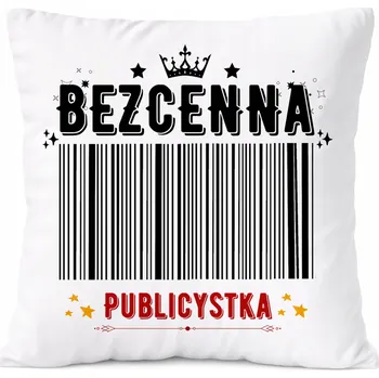 Obraz Dárek Polštář pro vizážistku s potiskem , bílý