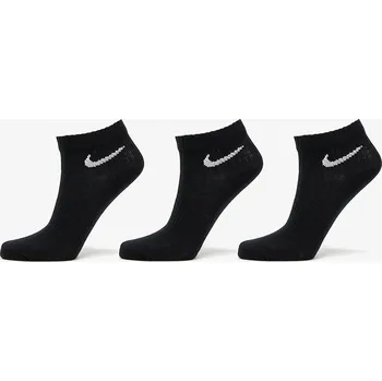 Pánské ponožky Ponožky Nike Everyday Lightweight Training Ankle Socks 3-Pack Black/ White L