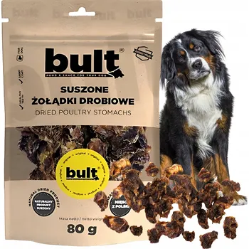Pamlsek pro psa BULT Sušené drůbeží žaludky 80g