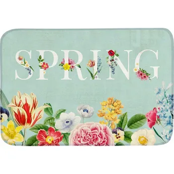 Koupelnová předložka PROTISKLUZOVÁ PŘEDLOŽKA JARO SPRING 58x38 KVĚTY