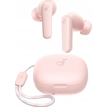 Sluchátka Bezdrátová sluchátka True Wireless Bluetooth, 30h přehrávání, silné basy, IPX5, aplikace, růžová