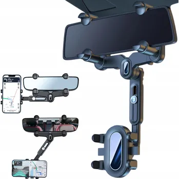 DRŽÁK TELEFONU na ZPĚTNÉ ZRCÁTKO do AUTA