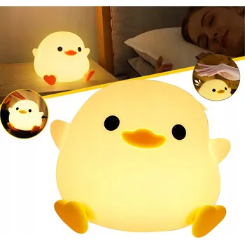 Lampička Roztomilá silikonová lampička ve tvaru kachničky, ideální do ložnice i obývacího pokoje