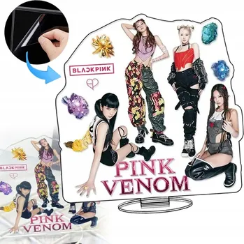 Obraz Akrylowa Z BlackPink Nowy Album Pink Venom Stoji Do Zdjęć Ozdoba Pokoju Dla